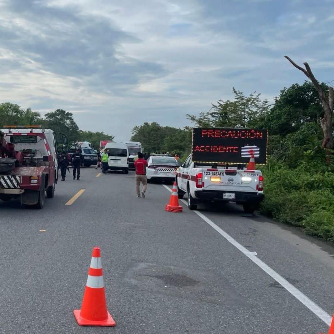 Accidente autopista Ocozocoautla - Las Choapas